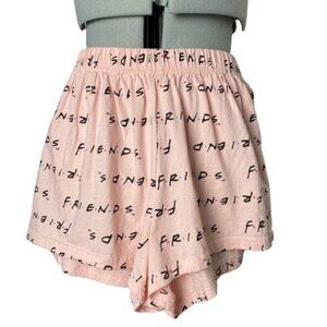 FRIENDS Pajama Shorts Pink Black Size Small